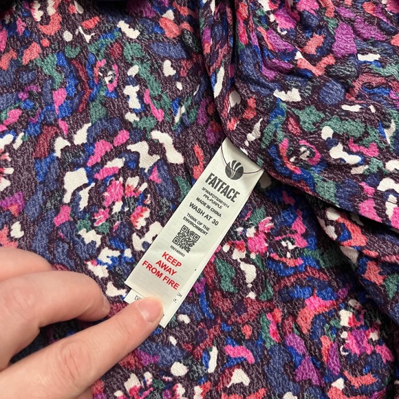 NWT - Fat Face Women's Serena Floral Print Midi Shirt Dress - US 10/L - Picture 12 of 14